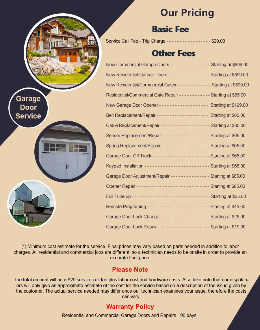 Garage Door Mobile Service Everett, MA 617-977-3183